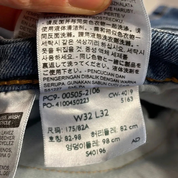 Levi’s 505 Mens blue jeans - Picture 14 of 16